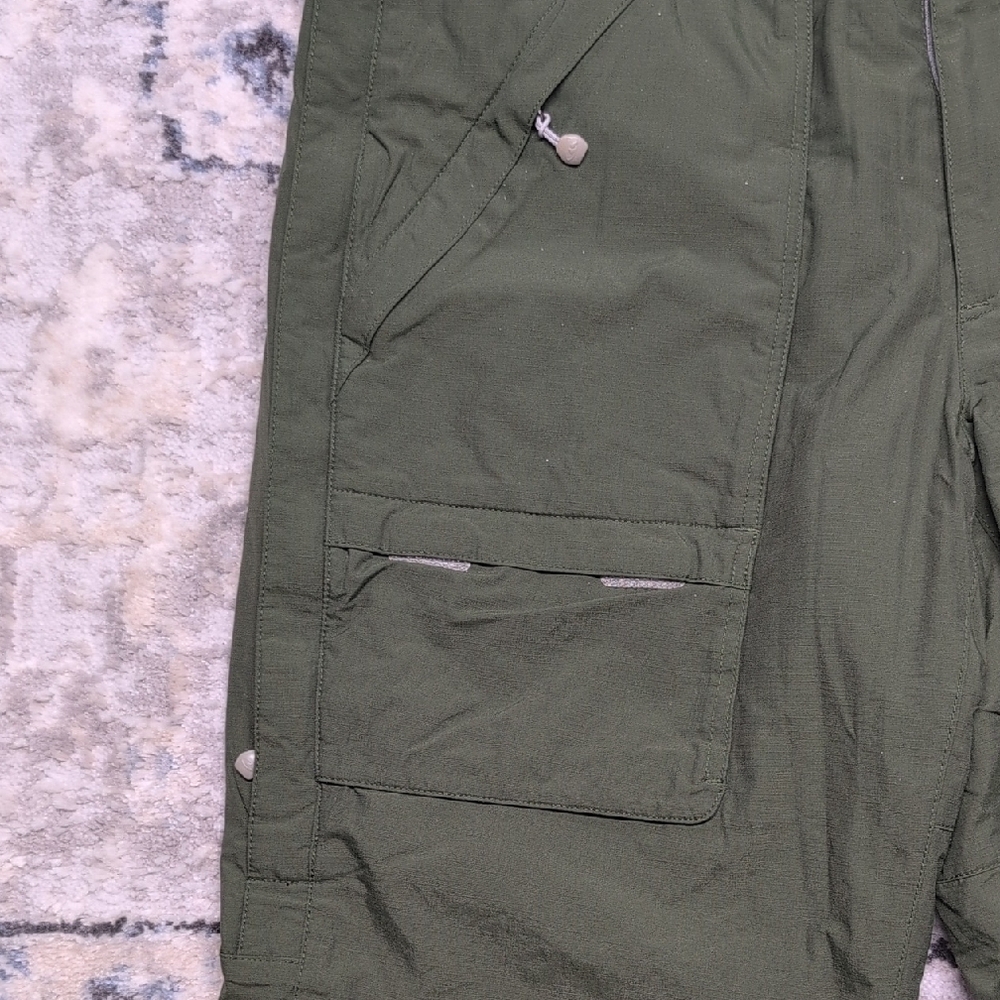 Bonfire Snowboarding Insulated Cargo Snow Pants Men’s M Olive Green Nylon - Picture 5 of 10